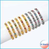 X-STARRY ไรน์สโตน กำไลข้อมือแม่เหล็ก พลังงานกะพริบร้อน ปรับได้ปรับได้ สร้อยข้อมือบรรเทาวัยหมดประจำเดือน สง่างามเรียบหรู พลอยเทียมทรงกลม กำไลข้อมือเพื่อสุขภาพ สำหรับผู้หญิง