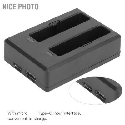 Nice Photo Sjcam Usb A10 อุปกรณ์ชาร์จแบตเตอรี่ Dv แบบพกพาพร้อม Micro Type C Inut Interface