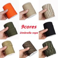 30 M1 Roll 4 Mm 9 Stand Cores Paracord for Survival Parachute Cord Lanyard Camping Climbing Camping Rope Hiking Clothesline