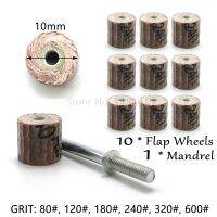แผ่นขัดแผ่นขัดกระดาษทราย10X10X3มม. แปรงขัดทรายสว่านอุปกรณ์เสริมสำหรับเครื่องมือขัดขนาด10ชิ้น/ล็อต