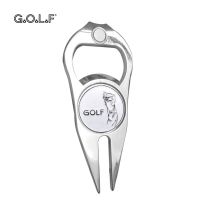 1pc Multi-function Golf Divot Repair Tool accessoires with Mannetic golf ball marker Bottle Opener men women gift husband wife