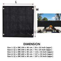 5 Size Balcony Privacy Screen Gardening Sunshade Cover Summer Residence Fence Black