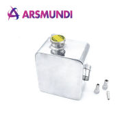 Universal 2L steel alloy polished Expansion water tank kit with Cap Coolant overflow tank Liquid storage tank