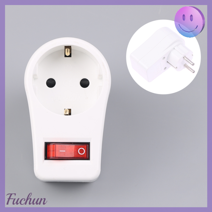 fuchun-1ชิ้นตัวแปลงปลั๊กต่อจ่ายไฟหลอดไฟ16a-250v