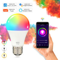 ชีวิตสมาร์ท TUYA WIFI Led หลอดไฟ E27 85-265โวลต์ AC 15วัตต์ Timmer ไฟสมาร์ท RGBCW WW Alexa ผู้ช่วยการควบคุมเสียงไฟบ้าน