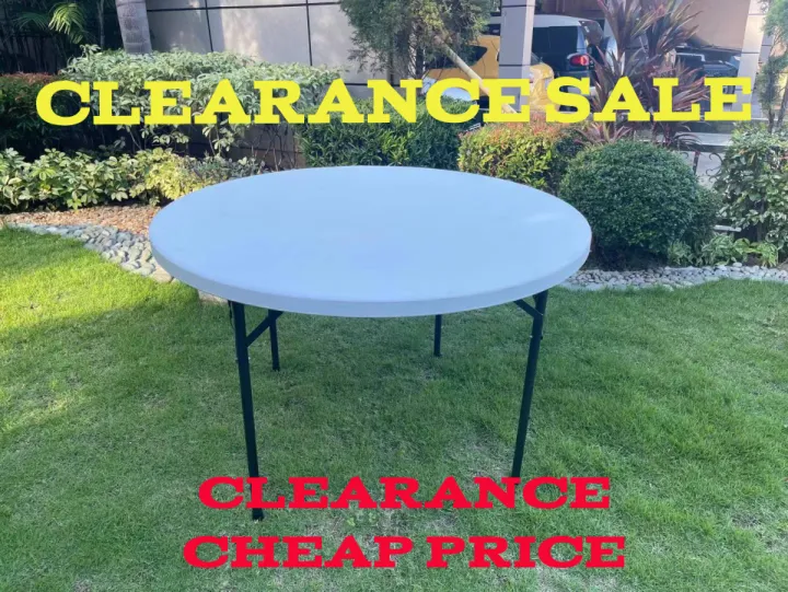 CLEARANCE SALE DINING TABLE FOLDING TABLE 120CM (48 ) PLAIN DESIGN