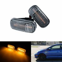 2Pcs Car Lens LED Side Marker Turn Signal Indicator Light for Accord RSX 34301-S5A-013