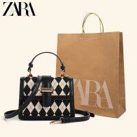 Zara○ รู้สึกอาวุโสลิงเล็กสไตล์ตะวันตกสมัยของกองทุนใหม่ของ2023ขนมปังขนาดเล็กกระเป๋าถือไหล่ขึ้นเดียวของผู้หญิง