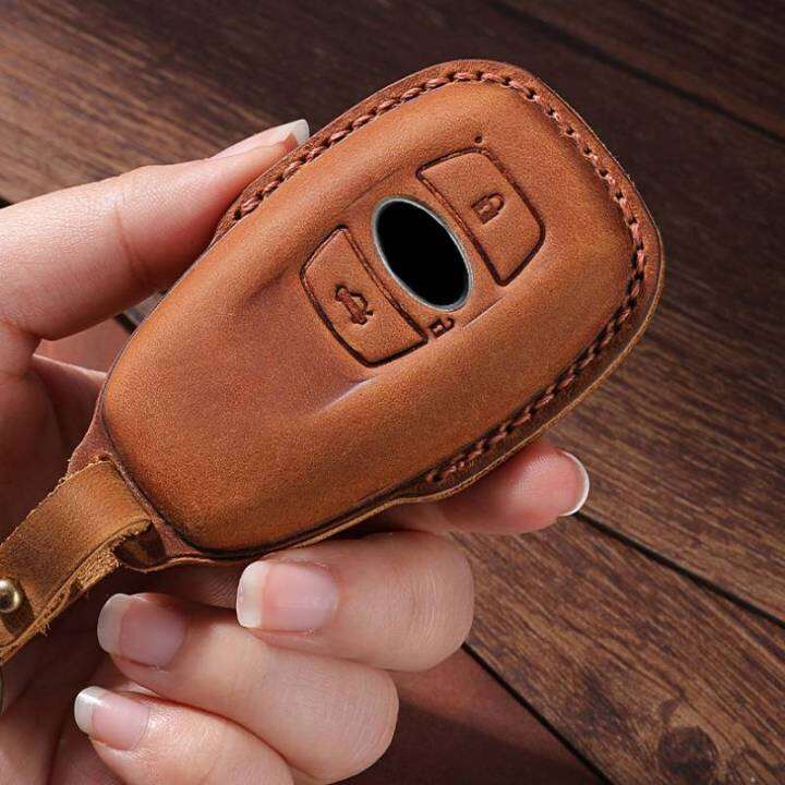 crazy-horse-leather-car-key-case-cover-keyring-for-subaru-legacy-xv-forester-outback-brz-sit-shell