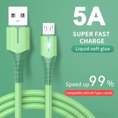 3A Fast Charging Micro USB Cable LED Indicator For Samsung Xiaomi Realme Charger Cable Mobile Phone Accessories Micro USB Cord Docks hargers Docks Cha
