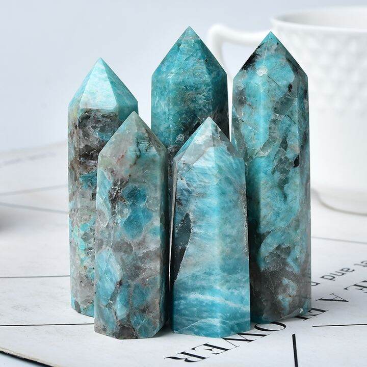 1pc-natural-amazonite-and-smoky-quartz-symbiotic-crystal-point-healing-stone-obelisk-wand-ornament-for-home-decor-energy-stone