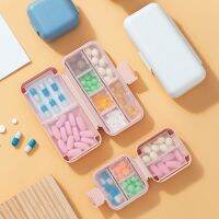 5/8 Grids Organizer Container For Tablets Travel Pill Box With Seal Ring Sealed Organizer Container Portable Medicines Case Medicine  First Aid Storag