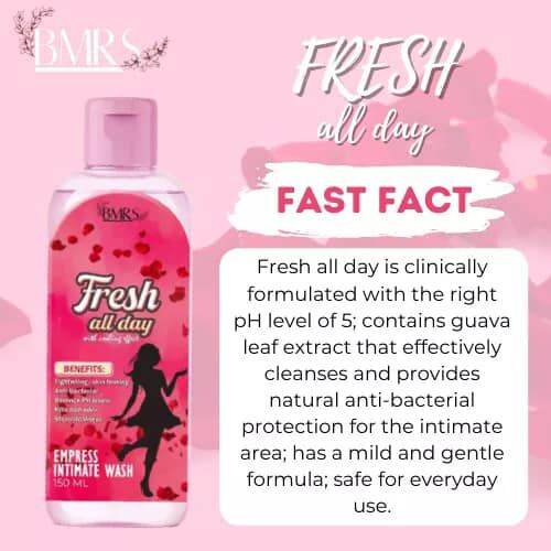FRESH ALL DAY EMPRESS INTIMATE WASH 150ml / FEMININE WASH / Tightening
