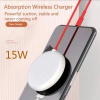 Mobile wireless charger fast charging 15W mirror wireless charging creative circular table top