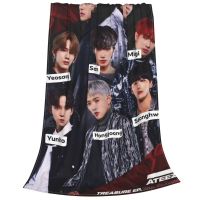 Kpop ATEEZ Custom Ultra-Soft Fleece Blanket Warm Throw Blankets For Sofa/Couch/Bed/Outdoor (127x102/