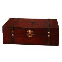 (cerci household goods) AntiqueTreasureBoard GameBox สำหรับไพ่โป๊กเกอร์เครื่องประดับและของตกแต่งบ้าน