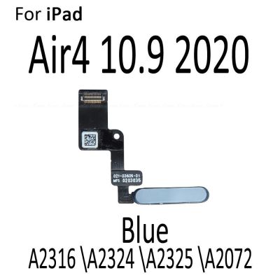เครื่องสแกนลายนิ้วมือแตะที่ปุ่มปุ่มเปิดปิดเซ็นเซอร์สายเคเบิ้ลยืดหยุ่นสำหรับ iPad Air 4 A2316 A2324 Mini 6 A2567 A2569