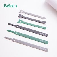 FaSoLa 15 Pieces/Lot Cable Ties Reusable Cord Organizer Keeper Holder Storage Nylon Velcros Self Adhesive Magic Tape Cable Management