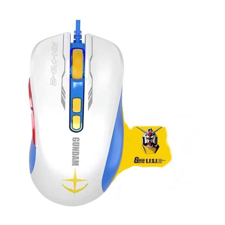 Zeus X Gundam Gd 001 Rgb Led Wired Gaming Mouse Rgb Backlit Gd