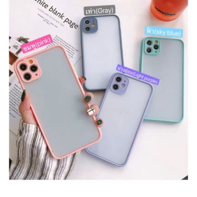 (C004B)เคสกันรอยกล้องขอบสีหลังขุ่น iX Xs XR Xsmax เคสขอบสี เคสกันรอย กันกระแทก เคสมือถือสวยๆ เคสหลังขุ่นพร้อมส่งจากไทย