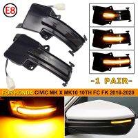 Espelho Retrovisor Lateral LED Pisca Dinâmica Sequencial Luz de Sinal de Giro Honda Civic MK X MK10 10th FC FK 2016 2017-2020