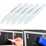 5 Pieces White Liquid Chalk Pen Marker For Glass Window Blackboard Chalk
