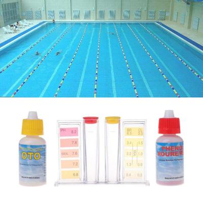 Water PH Test Kit H2O Tester Analysis Box For Spa Center Swimming Pool Hot Tub Aquarium Multipurpose Chlorine PH Test Strips Inspection Tools