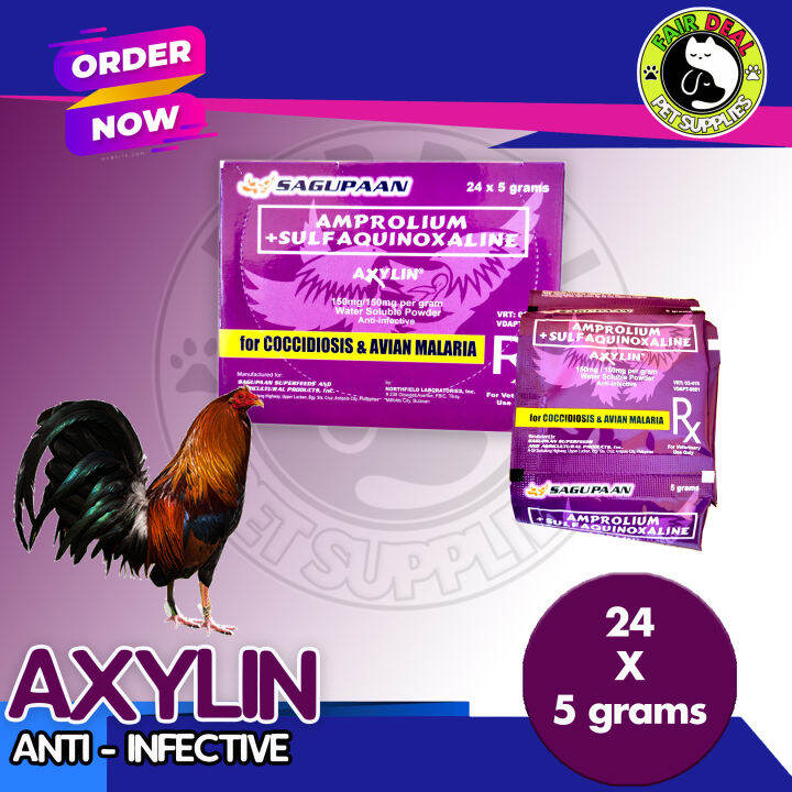 AXYLIN for gamefowl 5g (24 sachets) 1 box Lazada PH