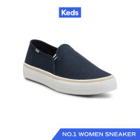 KEDS รองเท้าผ้าใบ แบบสวม รุ่น DOUBLE DECKER CANVAS สีกรม ( WF66878 )