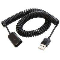 【Fast-selling】 2M Elbow Spring Coiled USB 2.0สายเคเบิลต่อขยายการซิงค์ข้อมูลชายกับหญิง