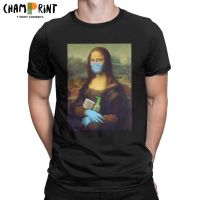 Summer hot-selling fashion and handsome men t shirt Mona Lisa Washing Hands for Men Funny Pure Cotton Tees Round Neck Short Sleeve s Big Tops WXZN  K6TC