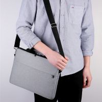 Oxford Briefcase Tote Bag 15.6" Laptop Tablet Notebook Single Shoulder Strap Bags A4 Paper Briefcases Solid Color Note Books Pads