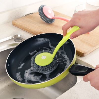 Strong Magic stainless steel Cleaning Brush Dish Bowl Washing Sponge Kitchen Pot Pan Window cleaner tools Kitchen Clean Brush