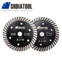 [HOT CHLXIWSHG 552] SHDIATOOL 1/2ชิ้น Dia75mm เพชรเทอร์โบใบเลื่อยตัดกระเบื้องเซรามิกคอนกรีตหินแกรนิตสำหรับมินิเครื่องบดตัดแผ่น Bore10mm