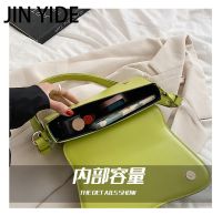 JIN YIDE 2022ใหม่ Popular Solid กระเป๋า Designer PU หนังผู้หญิงไหล่กระเป๋าแฟชั่น Simple Crossbody กระเป๋า Flap กระเป๋าถือ Trend