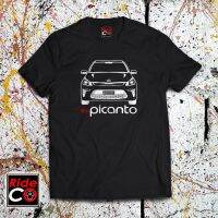 เสื้อยืด RIDECOT รุ่น KIA PICANTO 2020 พิมพ์ลายยานยนต์ แขนสั้น S-3XL T-shirts