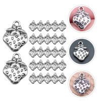 Boomss【New】 50 ชิ้นเครื่องประดับ DIY Charms Multi-function DIY Charms Creative Strawberry Shape Charms Charms