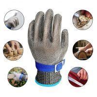 【HOT】 Adult Men Gloves Cut Stab Resistant Mesh Carpentry Anti-cut Level 5