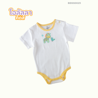 Ooh Lal La Kids Bodysuitเด็กอ่อนปักยีราฟตัวอ้วนแขนสั้น [พร้อมส่ง]