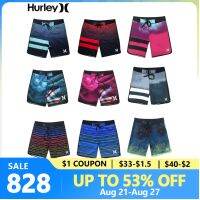 Hurley Vêtements De Plage ผู้ชายกางเกงว่ายน้ำกางเกงขาสั้นแห้งเร็วฤดูร้อนชุดเล่นเซิร์ฟ BOARDSHORTS พร้อมกระเป๋ายิมกางเกงขาสั้นเพาะกาย