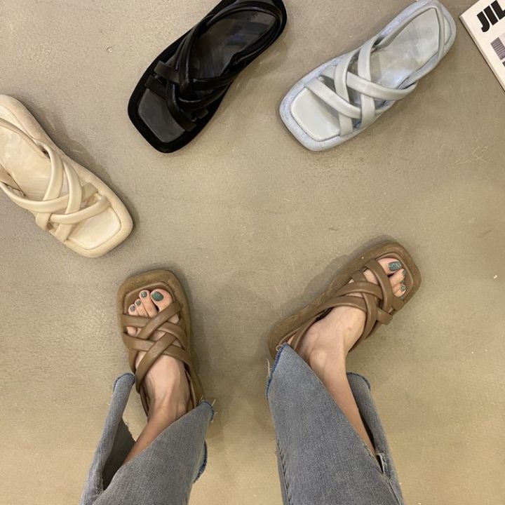 square-head-sandals-thick-bottom-fashion-women-shoes