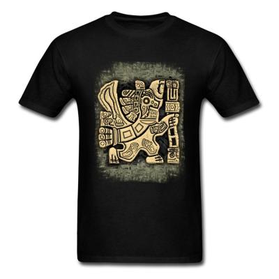 Family Aztec Eagle Warrior Crazy T Shirts Crew Neck Cotton Men Shirts Crazy Sweatshirts