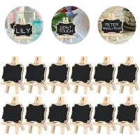 【YD】 3-6PCS/Set Blackboard Menu Label Chip Large Small Message Board Chalkboard Wedding Ornaments Memo Props