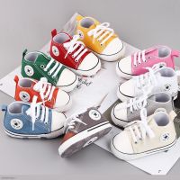 COD SDFGDERGRER ♕YOY♕ Fashion Newborn Baby Fashion Cute Canvas Shoes Kid Soft Sole Non-slip Shoes Sneakers