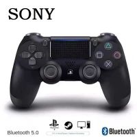 SONY เกมแพดควบคุมเกม PS4จอยสติ๊กไร้สายตัวควบคุมบลูทูธการสั่นสะเทือนสำหรับคอนโซลเกม PS4เดิม PS4คอนโซลเกมโปรพีซีบาง