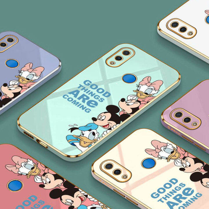 jiefie-การ์ตูน-mickey-mouse-สำหรับ-huawei-y9-2019-y9s-y9-prime-y7a-y6p-y7-pro-น่ารัก-mini-daisy-chrome-soft-tpu-โทรศัพท์กรณี