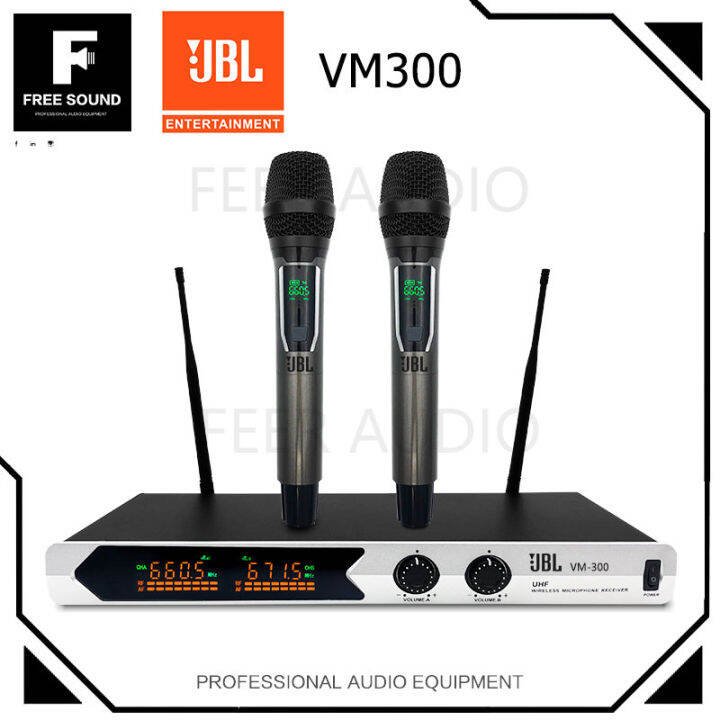 【COD】 JBL dual wireless microphone VM300 wireless microphone UHF 50m