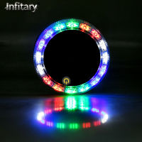 ป้ายไฟแจ้งเตือน LED แบบแม่เหล็ก RGB ชาร์จพลังงานแสงอาทิตย์ไฟ LED สำหรับรถยนต์รถบัสบรรทุกกลางคืนไฟท้ายด้านอัตโนมัติเพื่อความปลอดภัยโคมไฟกระพริบไม่มีสายไฟ