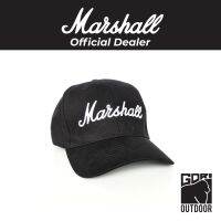 Marshall Black Baseball Cap with White Logo หมวกแก๊ปมาร์แชล