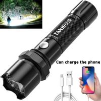 High Bright LED Flashlight USB Rechargeable Zoom 3Modes Tactial Flashlight Waterproof Hand Lamp Ultra Bright Lantern Camping